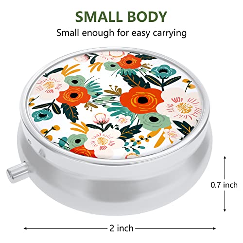 Organizador de medicina con diseño floral