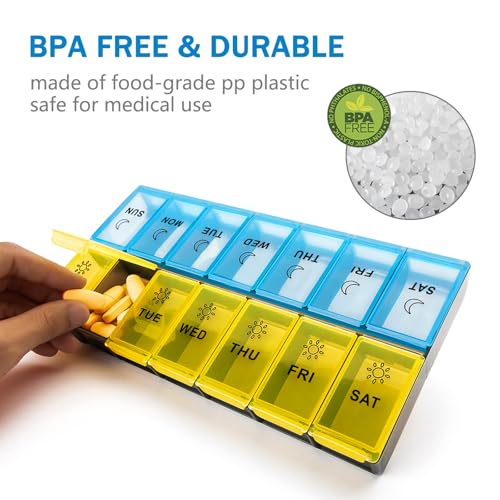 organizador de pastillas AM PM para adultos