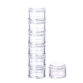 organizador de pastillas apilable blanco