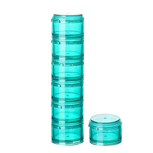 organizador de pastillas apilable verde