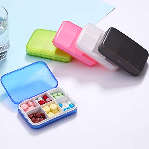 organizador de pastillas con 6 compartimentos