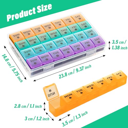 organizador de pastillas con diseño práctico