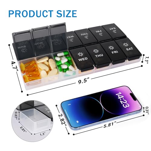 organizador de pastillas para dos veces al día