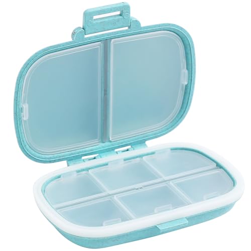 organizador de pastillas portátil azul