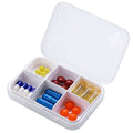 organizador de pastillas portátil blanco