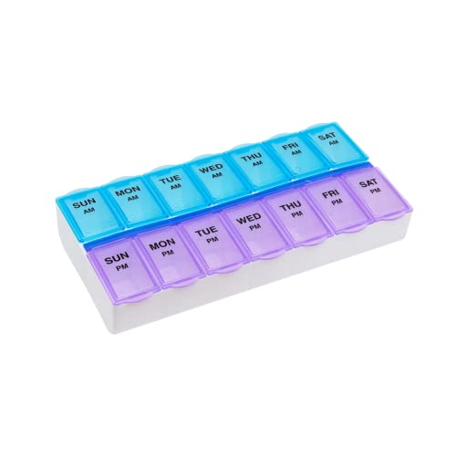 organizador de pastillas semanal fácil de usar