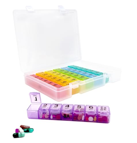 organizador de pastillas semanal práctico