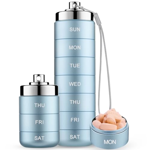 organizador de pastillas semanal resistente al agua