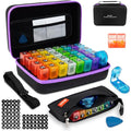 organizador mensual de pastillas morado