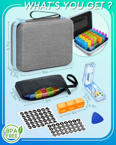 organizador portátil de pastillas