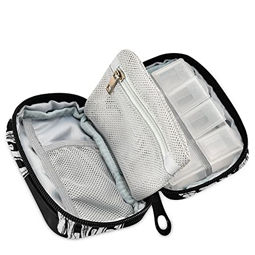 Organizador semanal de pastillas compacto
