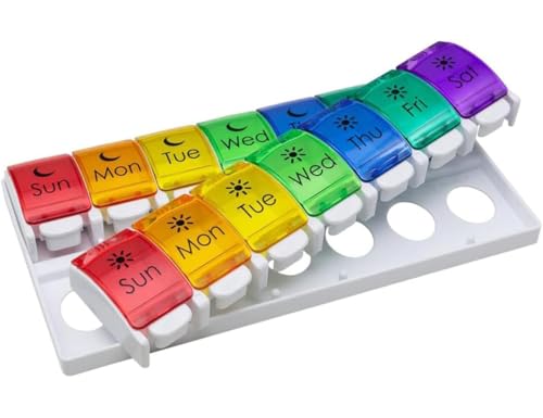 organizador semanal de pastillas fácil de usar