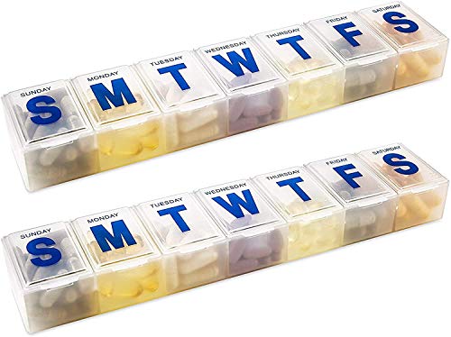organizador semanal de pastillas grande
