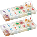 organizador semanal de pastillas grande