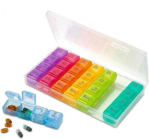 organizador semanal de pastillas grande