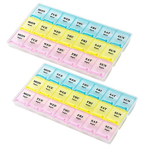 organizador semanal de pastillas para vitaminas
