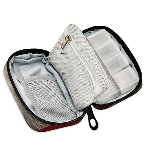 organizador semanal de pastillas portátil