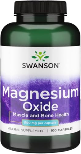 óxido de magnesio Swanson 500 mg