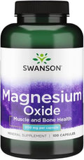 óxido de magnesio Swanson 500 mg
