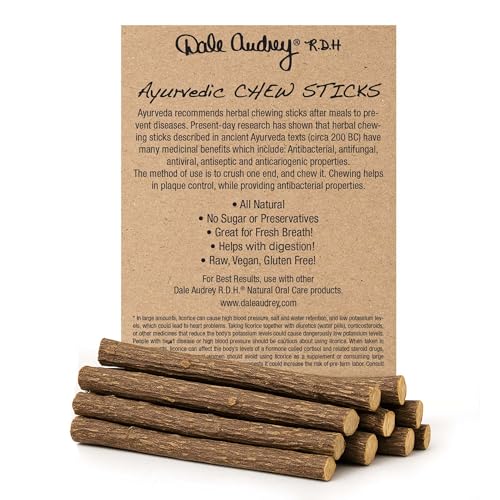 palitos de masticar ayurvédicos para aliento fresco