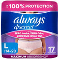 pañales desechables Always Discreet para mujeres