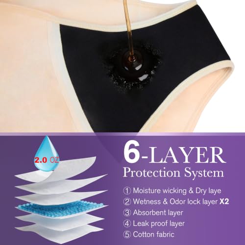 pantalones absorbentes y lavables talla L