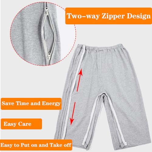 pantalones con cremalleras para fácil acceso