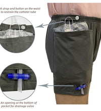 pantalones con doble bolsillo para catéter
