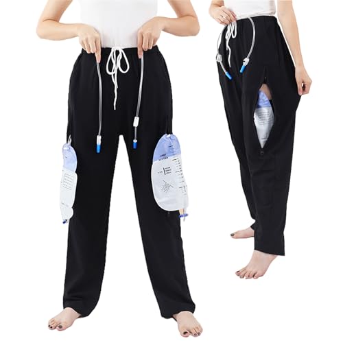 pantalones con soporte para bolsa de orina