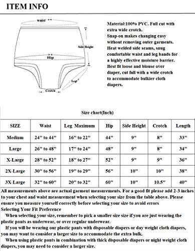pantalones de plástico para mayor seguridad