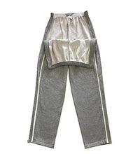 pantalones grises para recuperación postquirúrgica