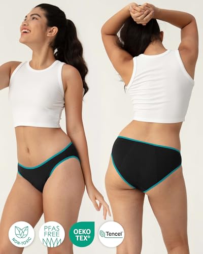 Panties bikini cheeky para menstruación