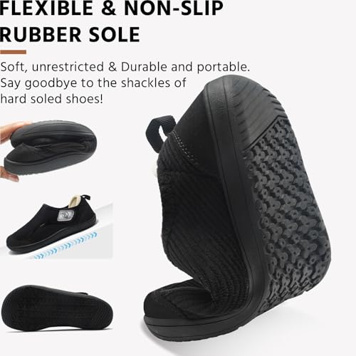 pantuflas amplias para comodidad total
