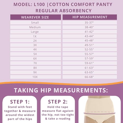 panty absorbente de algodón