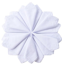 pañuelos de algodón blancos bordados
