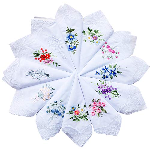 pañuelos de encaje bordados elegantes