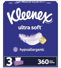 Pañuelos faciales Kleenex para alergias y resfriados