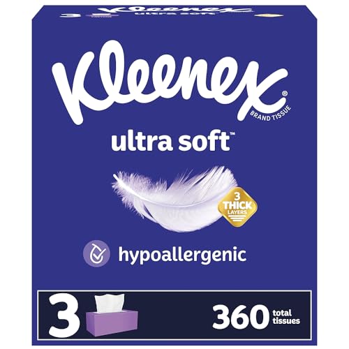 Pañuelos faciales Kleenex para alergias y resfriados