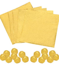 Papel de aluminio dorado para dulces