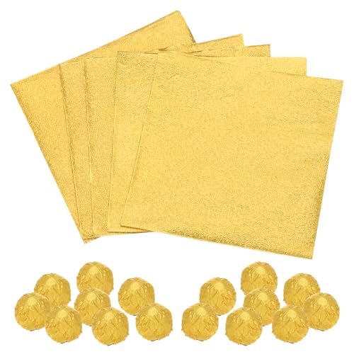 Papel de aluminio dorado para dulces
