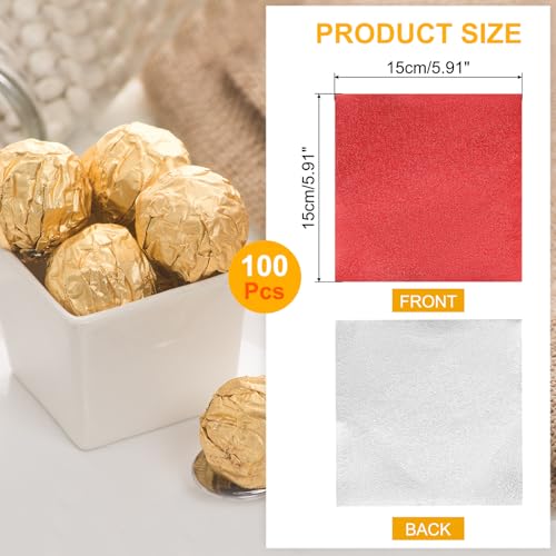 papel de aluminio para decorar dulces