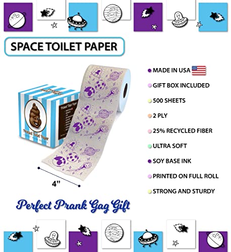 papel de baño con patrón espacial