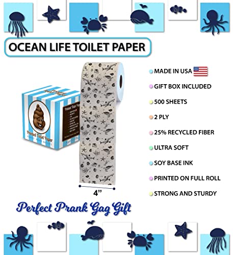Papel de baño decorativo para bromas