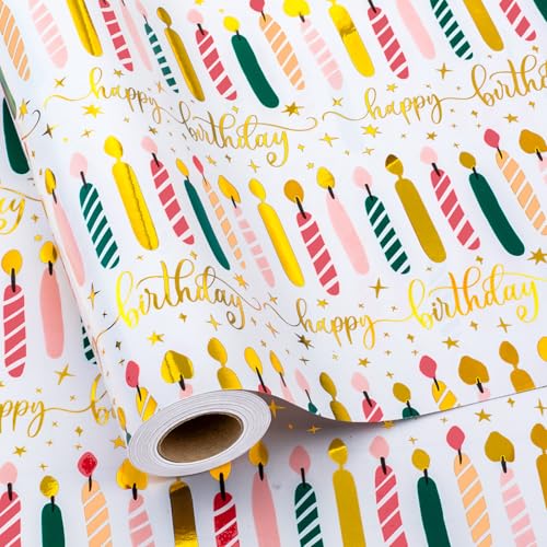 Papel de regalo elegante para cumpleaños