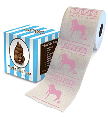 papel higiénico impreso unicornio divertido