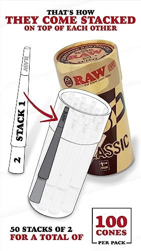 Paquete de 100 conos RAW económicos