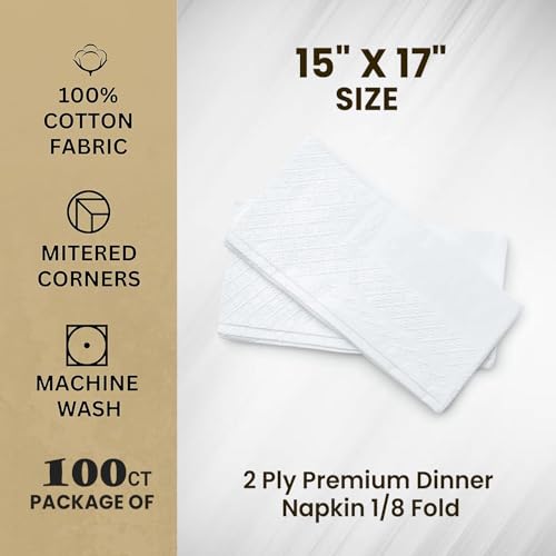paquete de 100 servilletas desechables