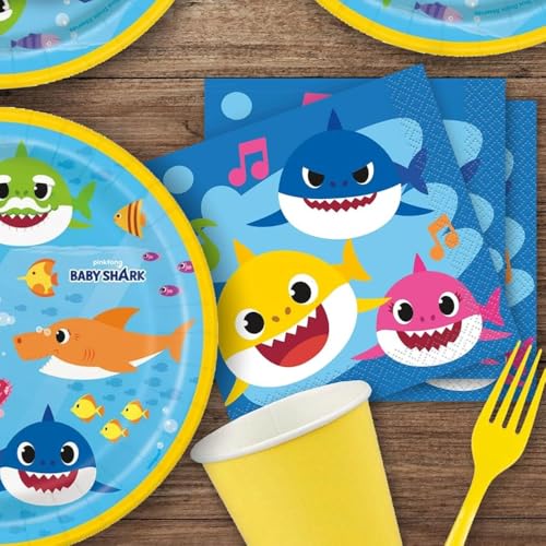 paquete de 16 servilletas Baby Shark