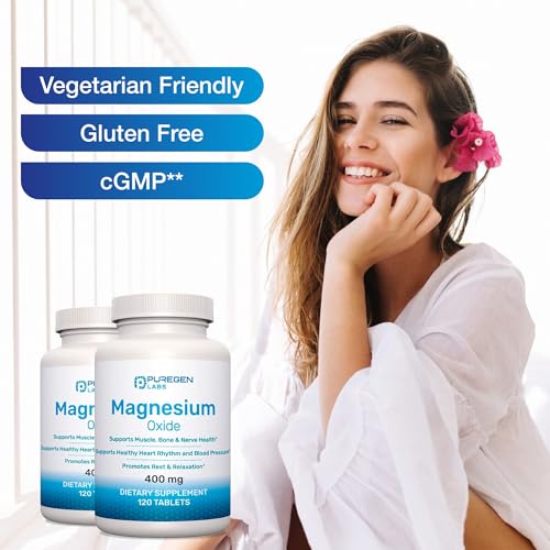 paquete de 2 suplementos de magnesio económico