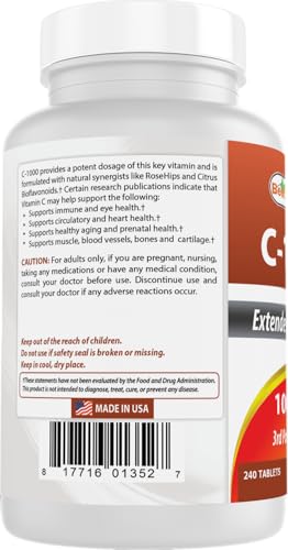 paquete de 2 vitamina C 240 tabletas